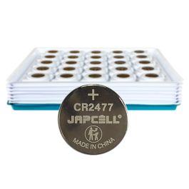 Japcell CR2477 knapcelle lithium batterier - 100 stk. - industripakning