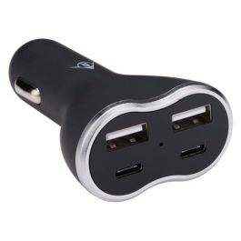 Dunlop USB billader m/4 x USB (2 x USB-A/2 x USB-C)