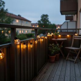 Solcelle lyskæde m/ 20 pærer
