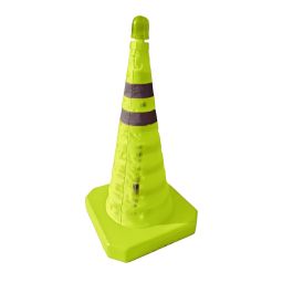 Trafikkegle m/ LED lys - Sammenklappelig