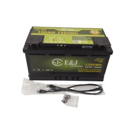 E&J Lithium batteri 12V 100Ah (200A BMS) m/ varme & Bluetooth