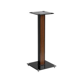Højttalerstand i alu/glas/træ 73 cm - 2 stk.