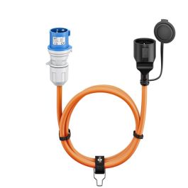 CEE adapterkabel 2,5 mm² til schuko - IP44, 16A, 1,5m