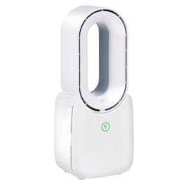 Opladelig bordventilator, 7 lysindstillinger, USB-C, 3 hastigheder
