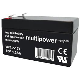 Multipower MP1.2-12T blybatteri 12V 1,2Ah