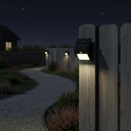 Solcelle væglampe m/sensor