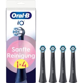 Oral-b iO Gentle Care Tandbørstehoveder 4 stk - Sort