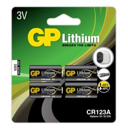 GP Pro CR123A Lithiumbatteri - 4 stk.