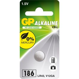 GP 186 / LR43 / LR1142 Alkaline knapcellebatteri - 1 stk.