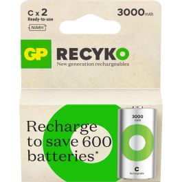 GP Recyko C-batteri, 3000mAh - 2 stk.