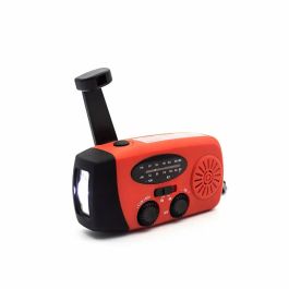 Nødradio - Håndsving/solcelle/lygte/powerbank/FM/AM/SOS