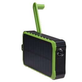 Denver Powerbank m/ håndsving og solcellepanel, 10.000mAh