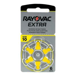 Rayovac Extra 10 (6 stk.) Høreapparatbatterier - 0 % Kviksølv