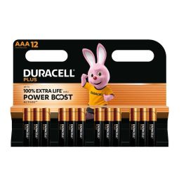 Duracell PLUS POWER BOOST AAA / MN2400 / LR03 (12 stk.)