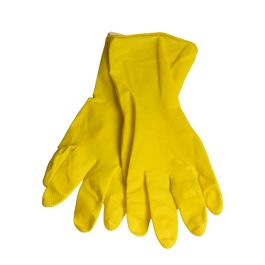 Gummihandsker – gul – str. 9/L