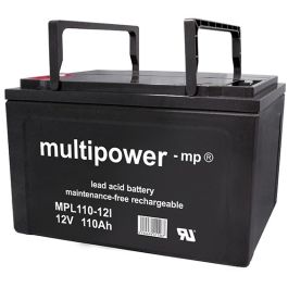 Multipower 12V - 110Ah, forbrugs batteri til el-drevne køretøjer