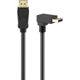 DisplayPort 2.1 kabel, 8K, 54 Gbit/s, top vinkel, 1m