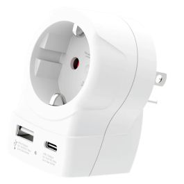 Skross Rejsestik Europa til USA inkl. USB PD (1x USB-A/1x USB-C)
