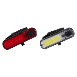 Opladelig LED cykellygtesæt med USB