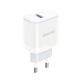 Dudao A20EU USB-A QC/PD hurtig oplader 18W, Hvid