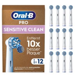 Oral-B Pro Sensitive Clean Tandbørstehoveder 12 stk. - hvid
