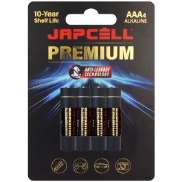 Japcell Premium AAA/LR03 alkaline batterier – 4 stk.
