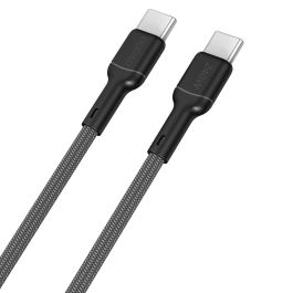 Dudao L9CMAX USB-C 2.0 til USB-C lade- og datakabel, 240W, tekstil, sort, 1,2m