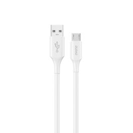 Dudao L2SM USB-A 2.0 til Micro USB lade- og datakabel, hvid, 1,2m