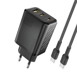 Dudao A29C Multiport GaN oplader 65W PD/QC inkl. USB-C kabel - Sort