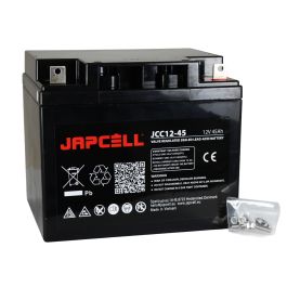 Japcell JCC12-45 AGM forbrugsbatteri til bl.a. El-scootere / kabinescootere o.l.