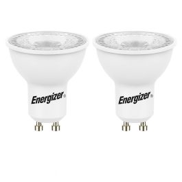 Energizer GU10 LED pære 4.2W (345lm), 3000K, Varm hvid, 2 stk.