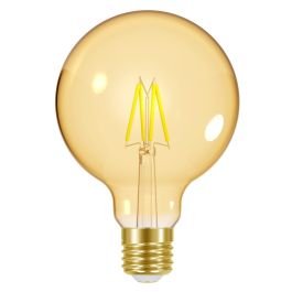 Energizer E27 LED glødepære GOLD, G95, 5W (470lm), 2200K, Varm hvid, Dæmpbar