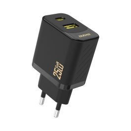 Dudao A26TEU USB-A/C Multiport GaN Power lader 25W PD/QD - Sort