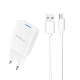 Dudao A4EU USB-A lader 10W inkl. USB-C kabel - Hvid