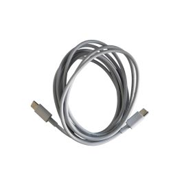 USB-C 2.0 til USB-C 2.0 lade- og datakabel, hvid, 2m