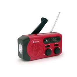 Denver nødradio - Håndsving/solcelle/lygte/powerbank/FM/AM/SOS