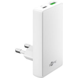 Goobay USB-C PD GaN Power Dual hurtigoplader 45 W Flad - Hvid