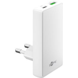 Goobay USB-C PD GaN Power Dual hurtigoplader 65 W Flad - Hvid