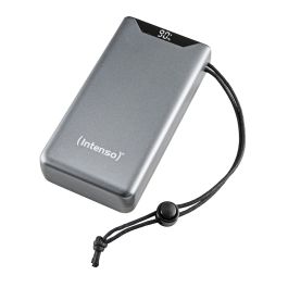 Intenso Powerbank 20.000 mAh PD/QC USB-A/USB-C inkl. USB-C kabel - Grå