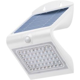 LED solcellelys til væg med bevægelsessensor - 4W Hvid