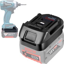 Batteriadapter - Bosch 18V til Makita 18V lithium elværktøj