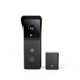 Nedis SmartLife Wi-Fi videodørtelefon Full HD (batteri) - Sort