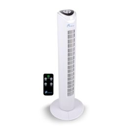 Tårnventilator roterende m/ remote, timer & 3 hastigheder - 80 cm