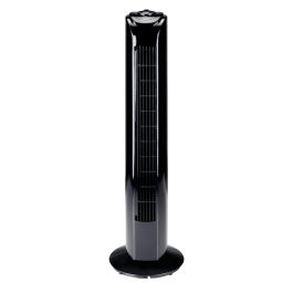 Tårnventilator roterende, 3 hastigheder, sort - 81 cm