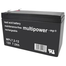 Multipower MPL7,2-12 long-life blybatteri 12V - 7,2Ah