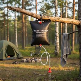 Campingbruser, opvarmes af solen, 20 l