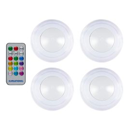 LED spot i flere farver, remote, 4 stk.