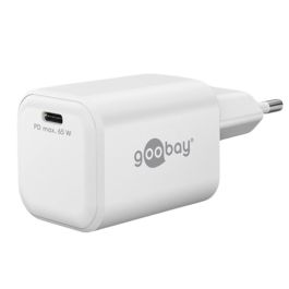 Goobay USB-C PD GaN hurtigoplader Nano 65W - Hvid
