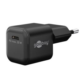 Goobay USB-C PD GaN hurtigoplader Nano 20W - Sort