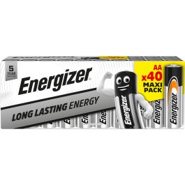 Energizer Everyday Long Lasting AA batterier (40 stk. pakning)
